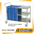 Hot sale quality medical dirty linen trolley cart